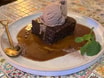 Home-made sticky toffee pudding